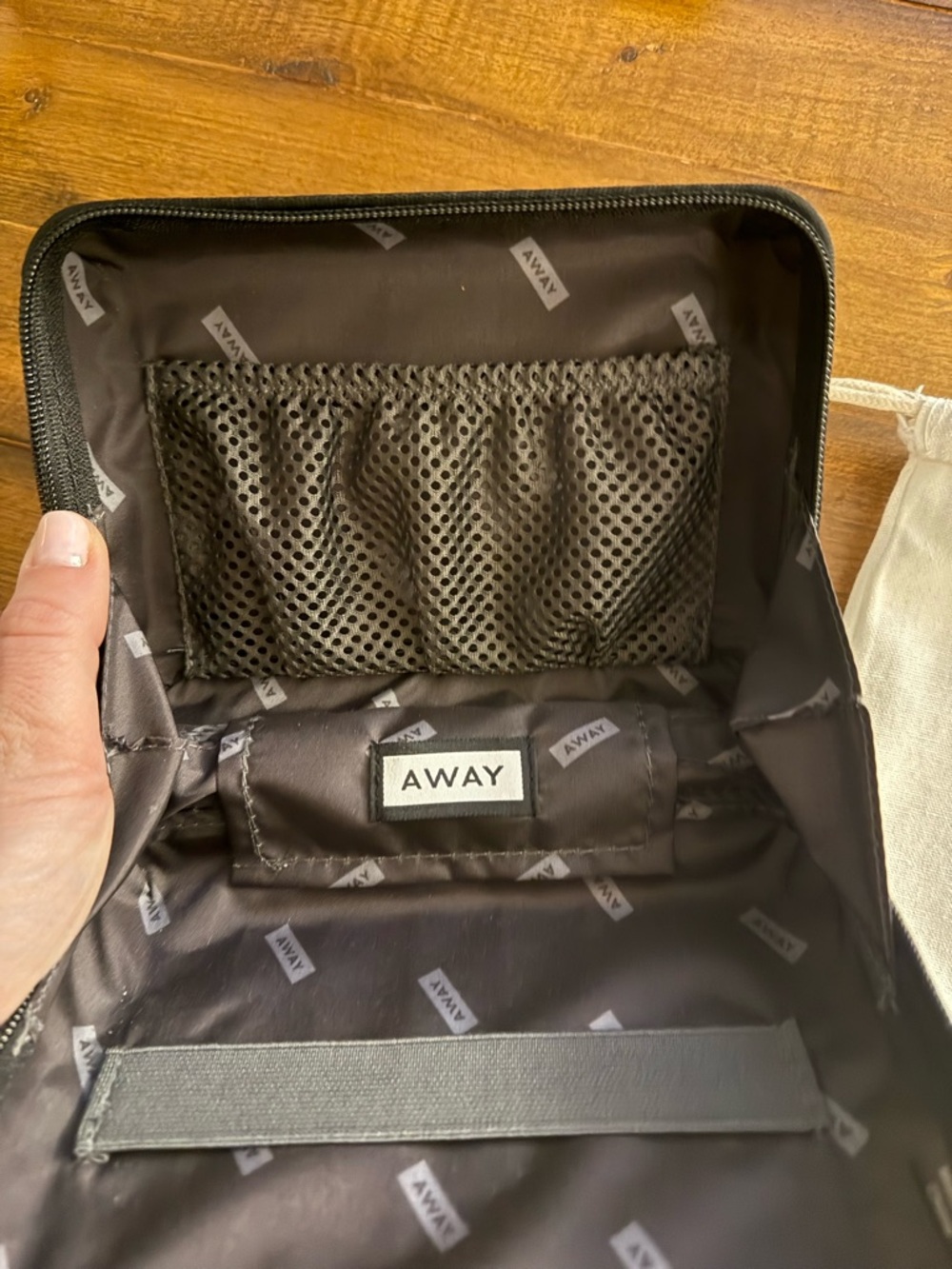 Away White Hard-Shell Tablet Case with Branded Drawstring Pouch - Picture 7 of 8